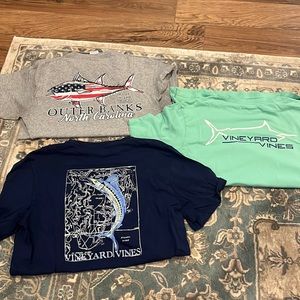 Set of 3 tees. OBX and 2 vineyard vines